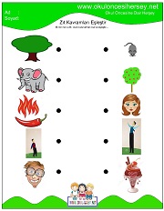 zıt kavramları eşleştirme çalışmaları